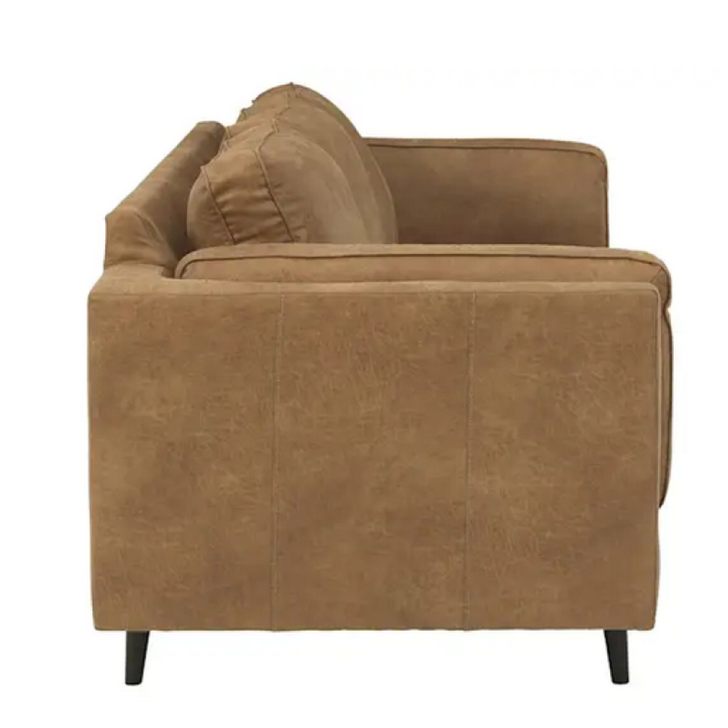 RUZBEH – Faux Leather Three Seater Sofa – PakTameer