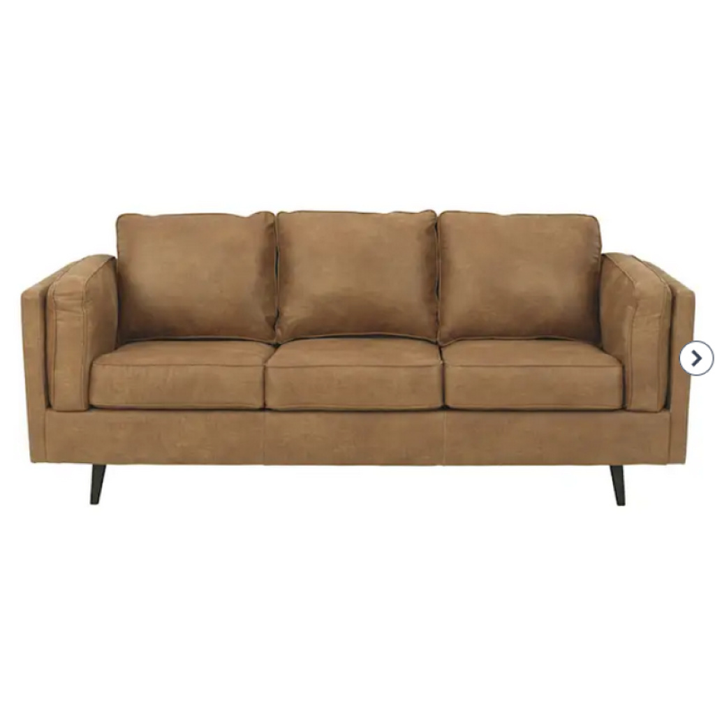 RUZBEH – Faux Leather Three Seater Sofa – PakTameer
