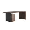 CHIARA - Two Toned Sleek Executive Table - Image 6