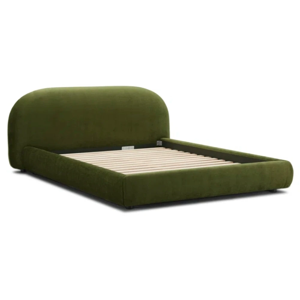 ALGE - Green King Size Bed with Extra Comfort Cushioning - Image 4