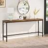 AVIS - Industrial Style Long Metallic Frame Console Table - Image 3
