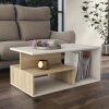 AYRES - White & Oak Contemporary Coffee Table