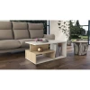 AYRES - White & Oak Contemporary Coffee Table - Image 2