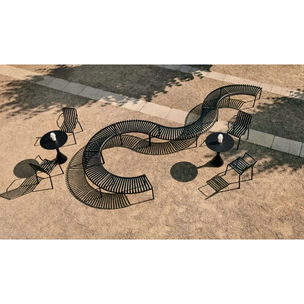 ANTHRA - Black Cone Shaped Outdoor Table - Image 2