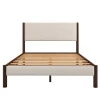 DOZY - Brown & Off White Mid Century Style Bedroom Set - Image 3