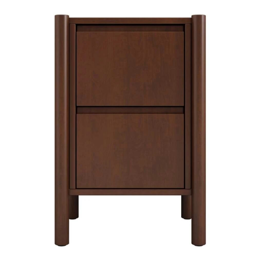 DOZY - Brown & Off White Mid Century Style Bedroom Set - Image 2