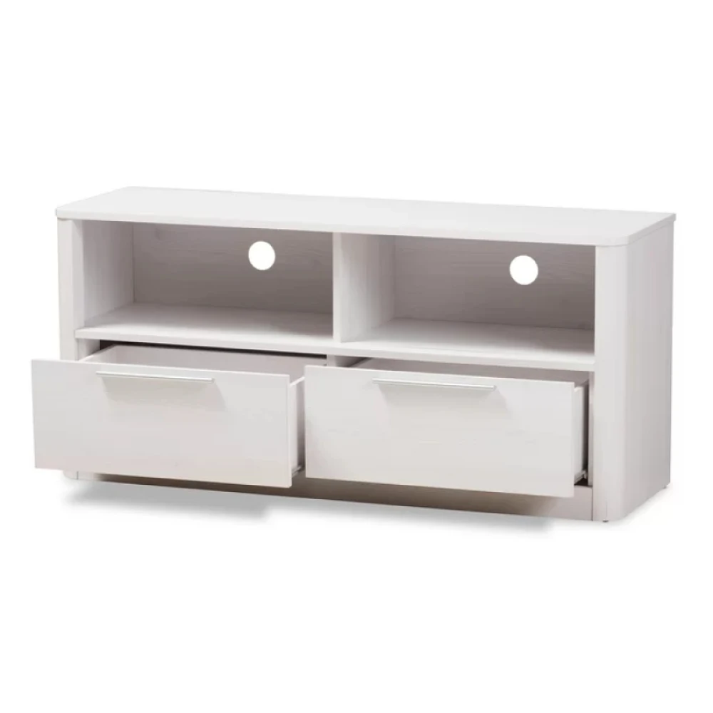 EGAS - Space Saving White TV Stand - Image 2