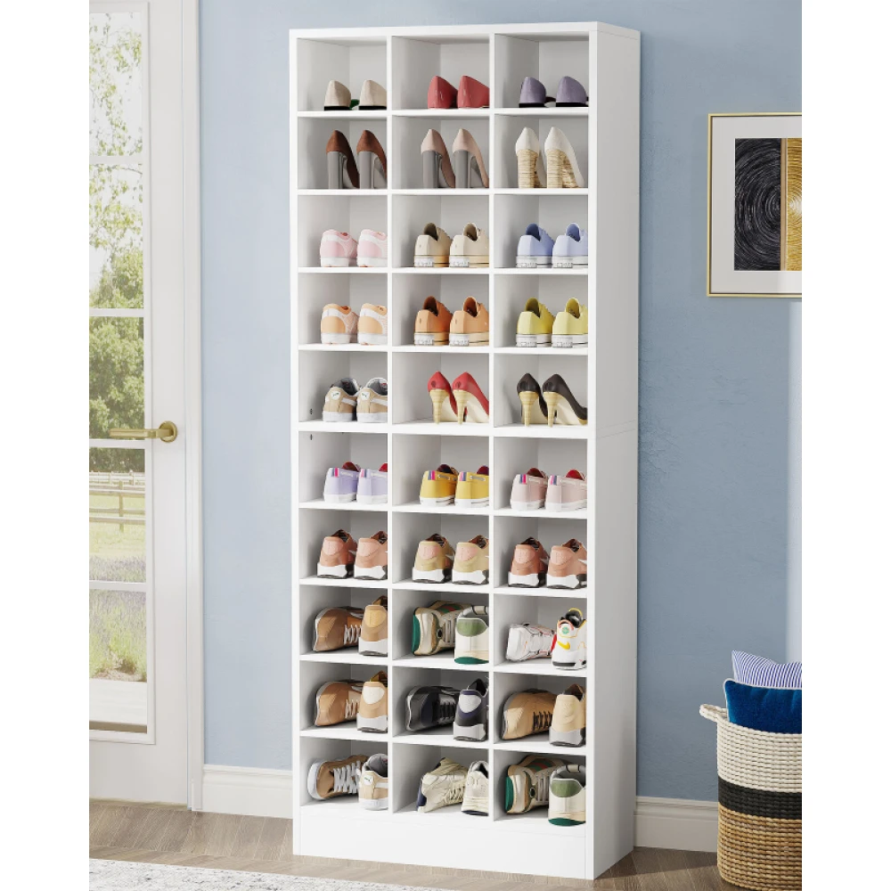 CUBBIES - Thirty Cube White Shoe Rack - Image 4