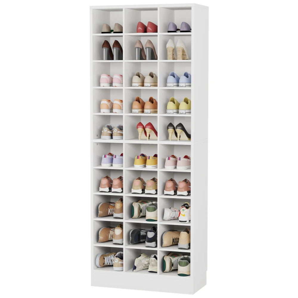 CUBBIES - Thirty Cube White Shoe Rack - Image 2