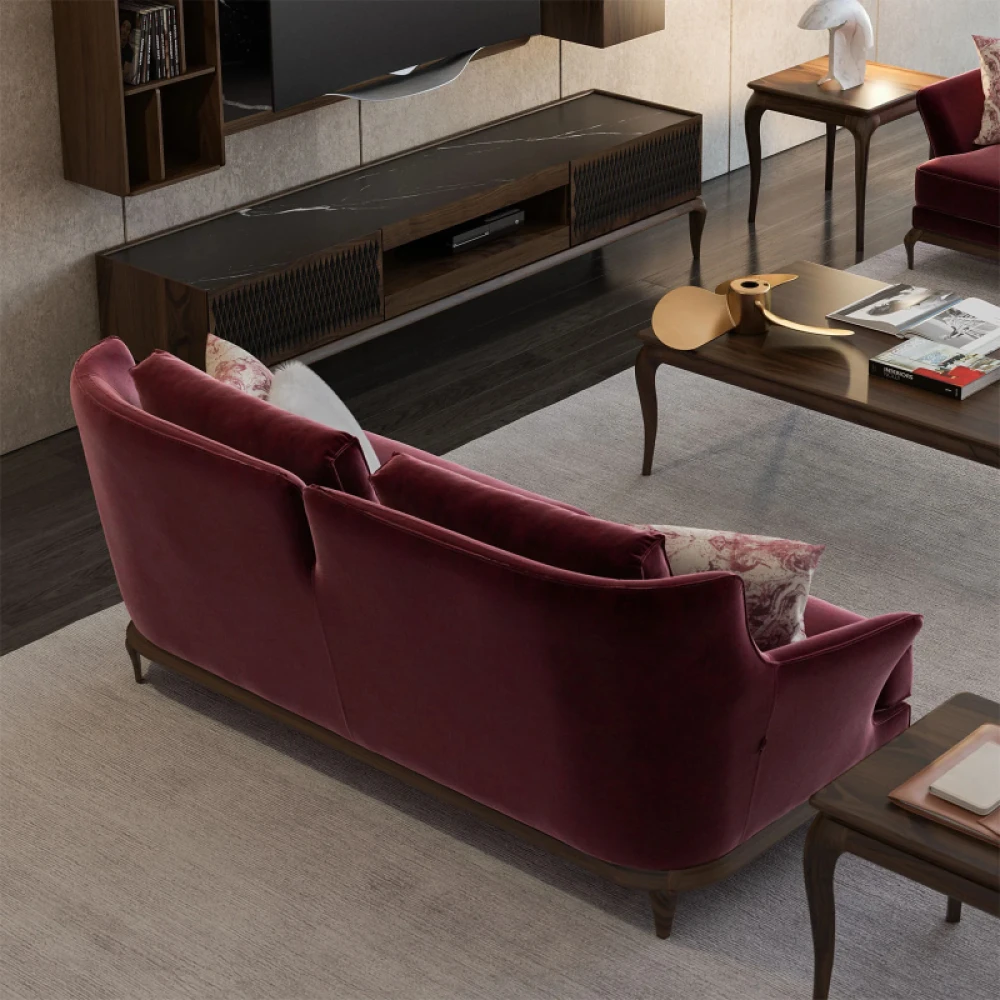 KESTANE - Three Seater Sofa with Arm Chair - Image 2