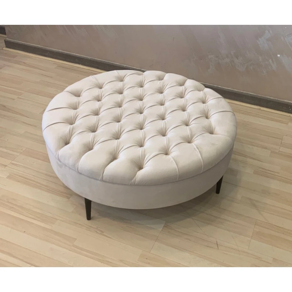 BESTON - Round Ottoman