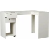TRAASEN - L Shaped Workplace Desk White - Image 2