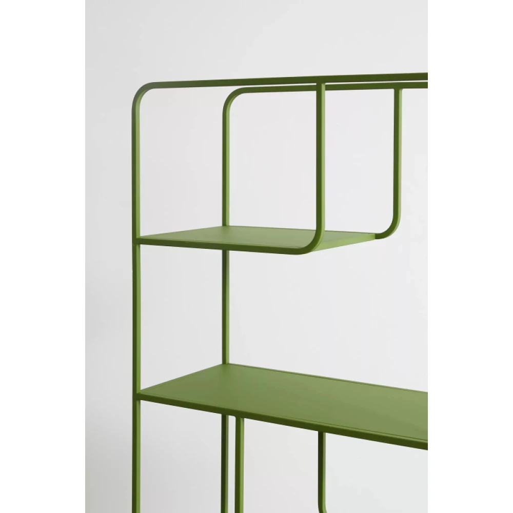 FLORAD - Green Geometric Metallic Bookshelf - Image 3