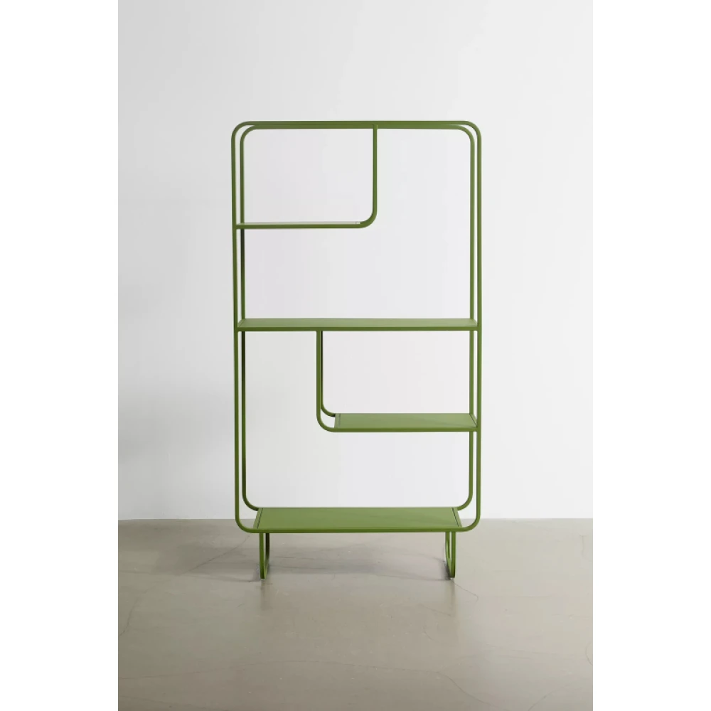 FLORAD - Green Geometric Metallic Bookshelf - Image 5