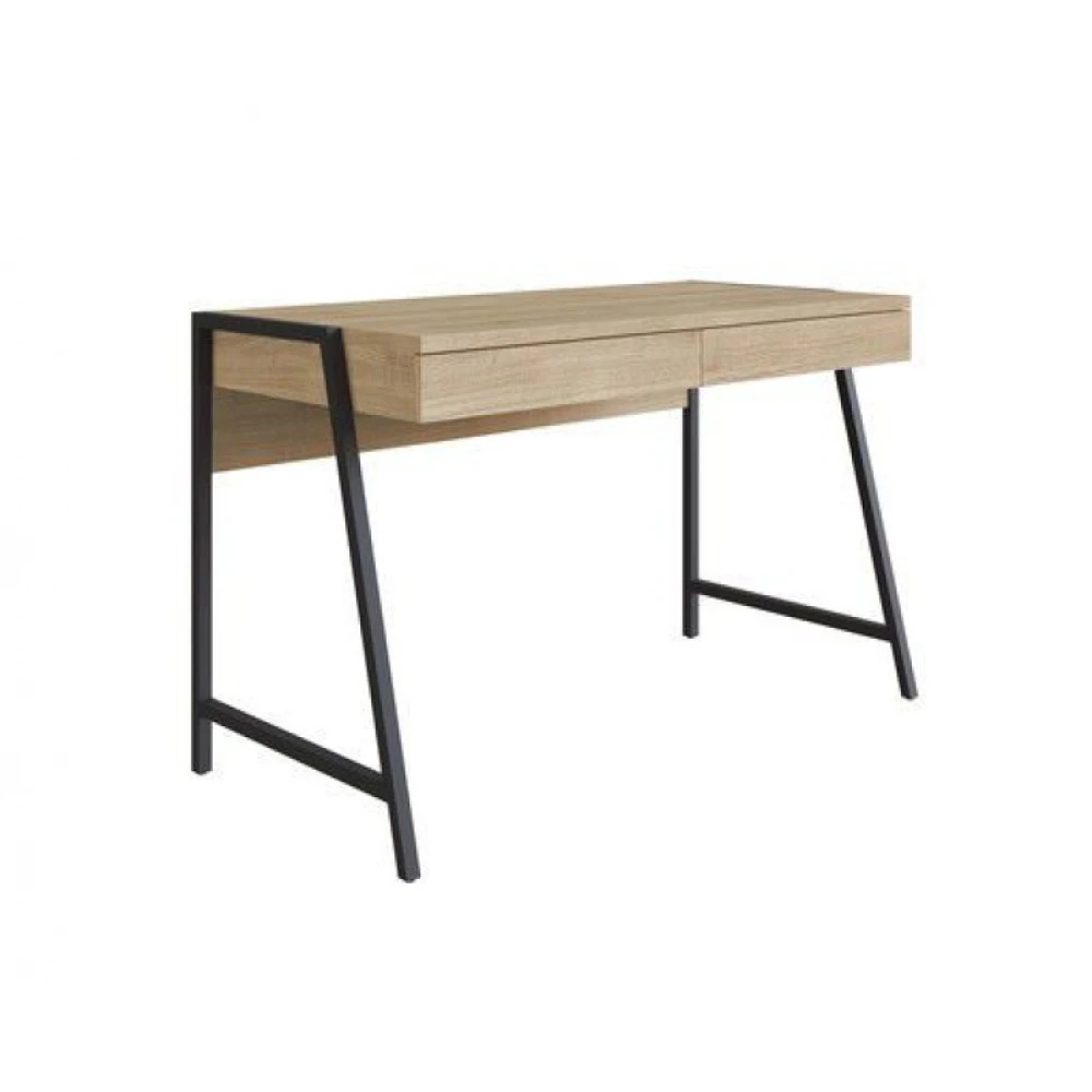 SCRIVERE - Writing Desk with Angled Metallic Base - Image 2