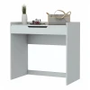 SIMER -  White Single Drawer Vanity Desk - Image 2