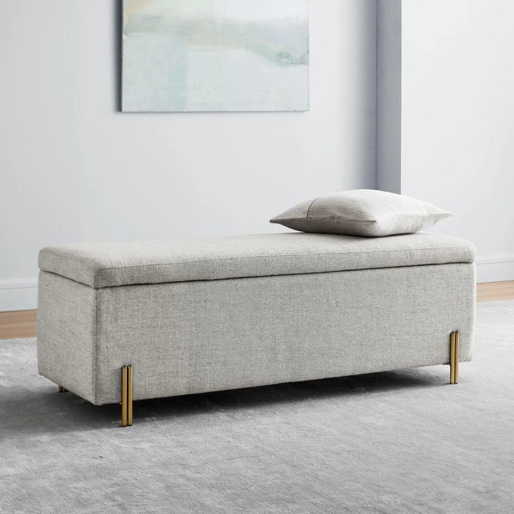 JUDAH - Iron Leg Storage Bench