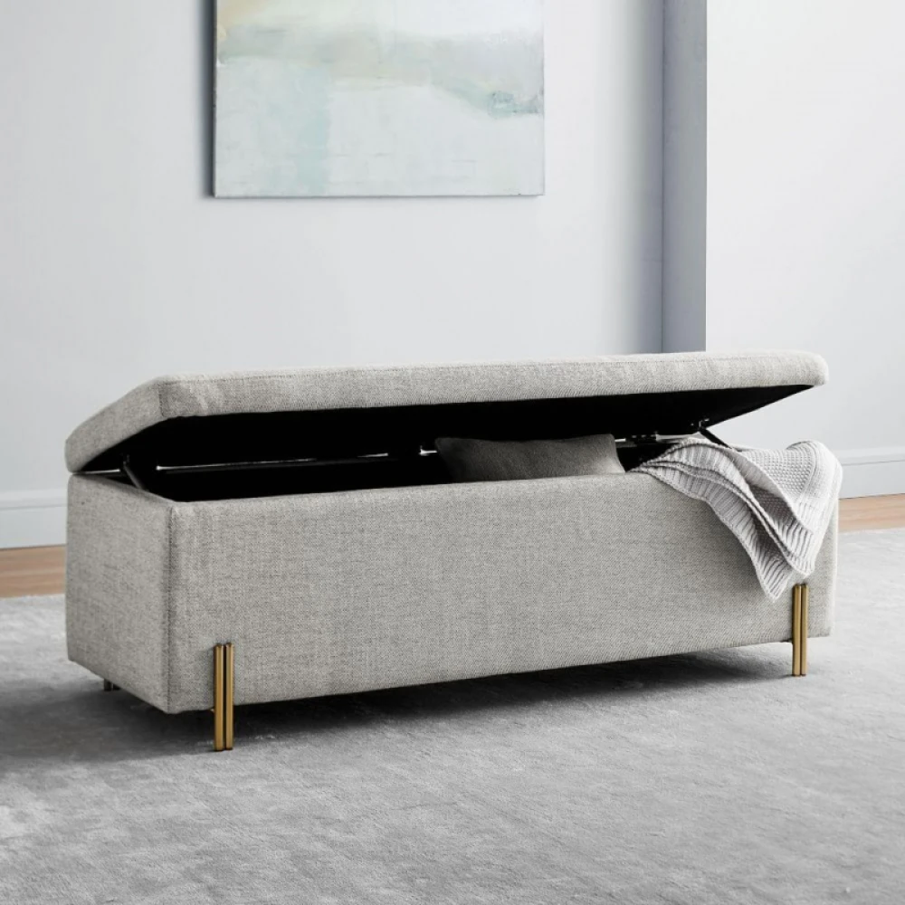 JUDAH - Iron Leg Storage Bench - Image 2