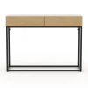 KORS - Two Drawer Metallic Base Console Table - Image 2