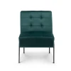 LEVENT - Green Velvet with Black Metallic Frame Accent Chair - Image 3