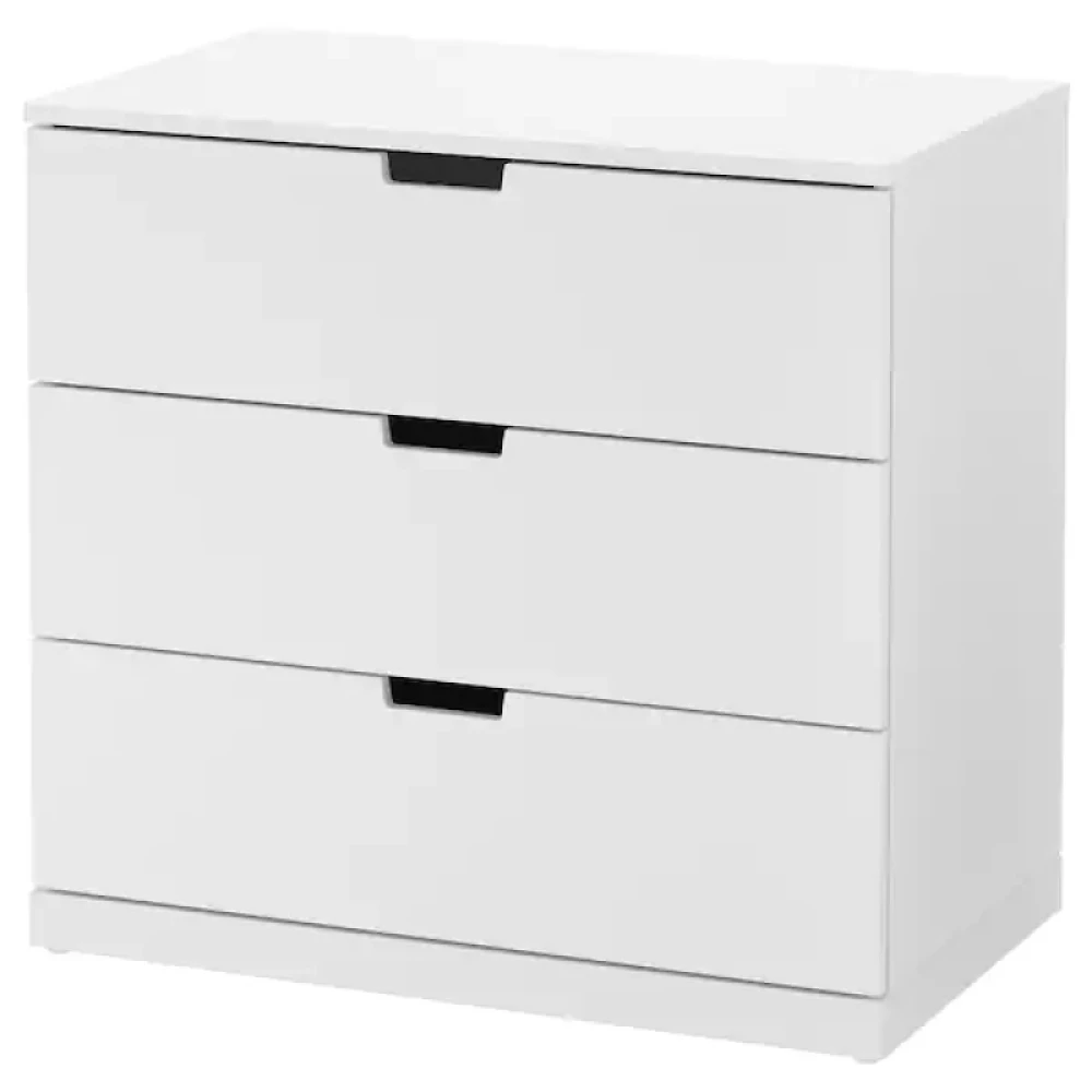 ELBEG - White Three Drawer Chester - Image 2