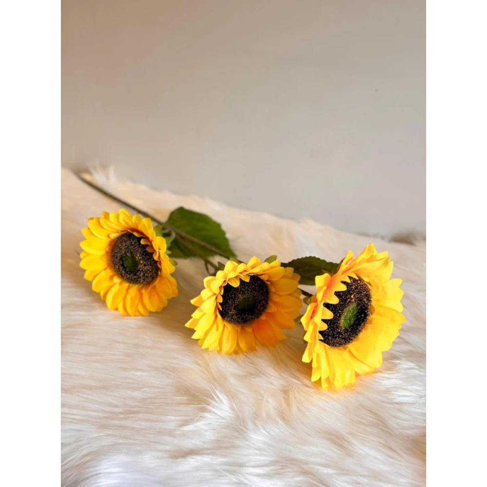 SUNFLOWER - Decorative Artificial Flower Stem - Image 3