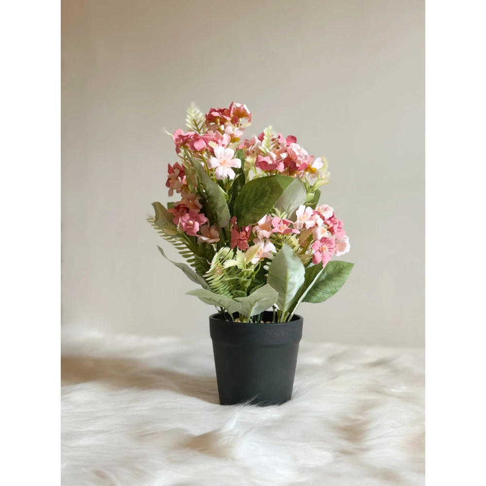 PINK BLOOM - Decorative Flower Planter With Pot - Image 2