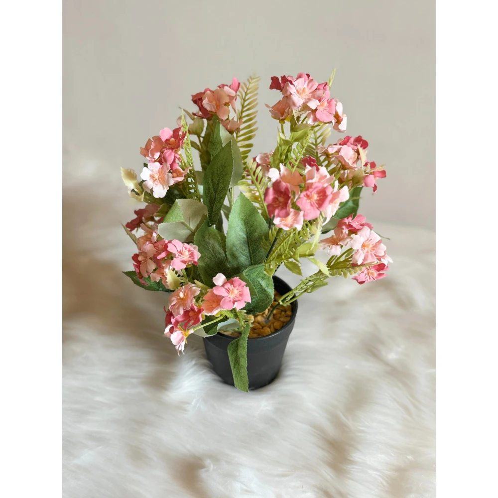 PINK BLOOM - Decorative Flower Planter With Pot - Image 3