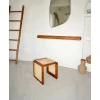 STOLIK - U Shaped Cane Paneled End Table - Image 3