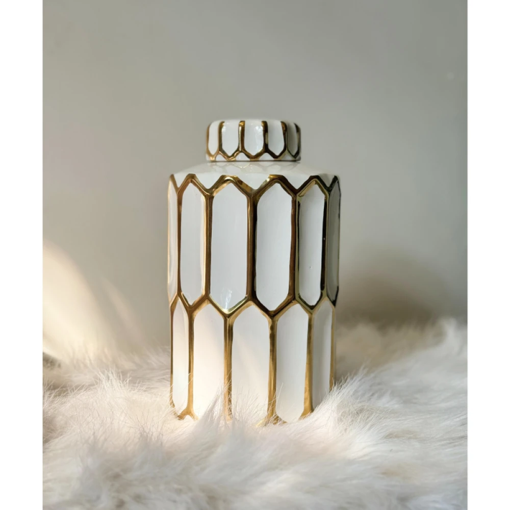 WICS - Decorative White Jar - Image 3