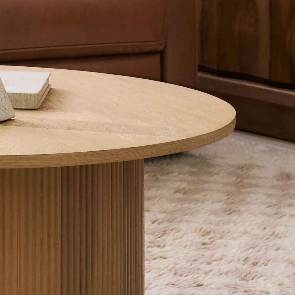ARBOR - Round Reed Base Coffee Table - Image 3