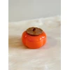 TERRA - Decorative Persimmon Shaped Ceramic Candy jar - Image 4
