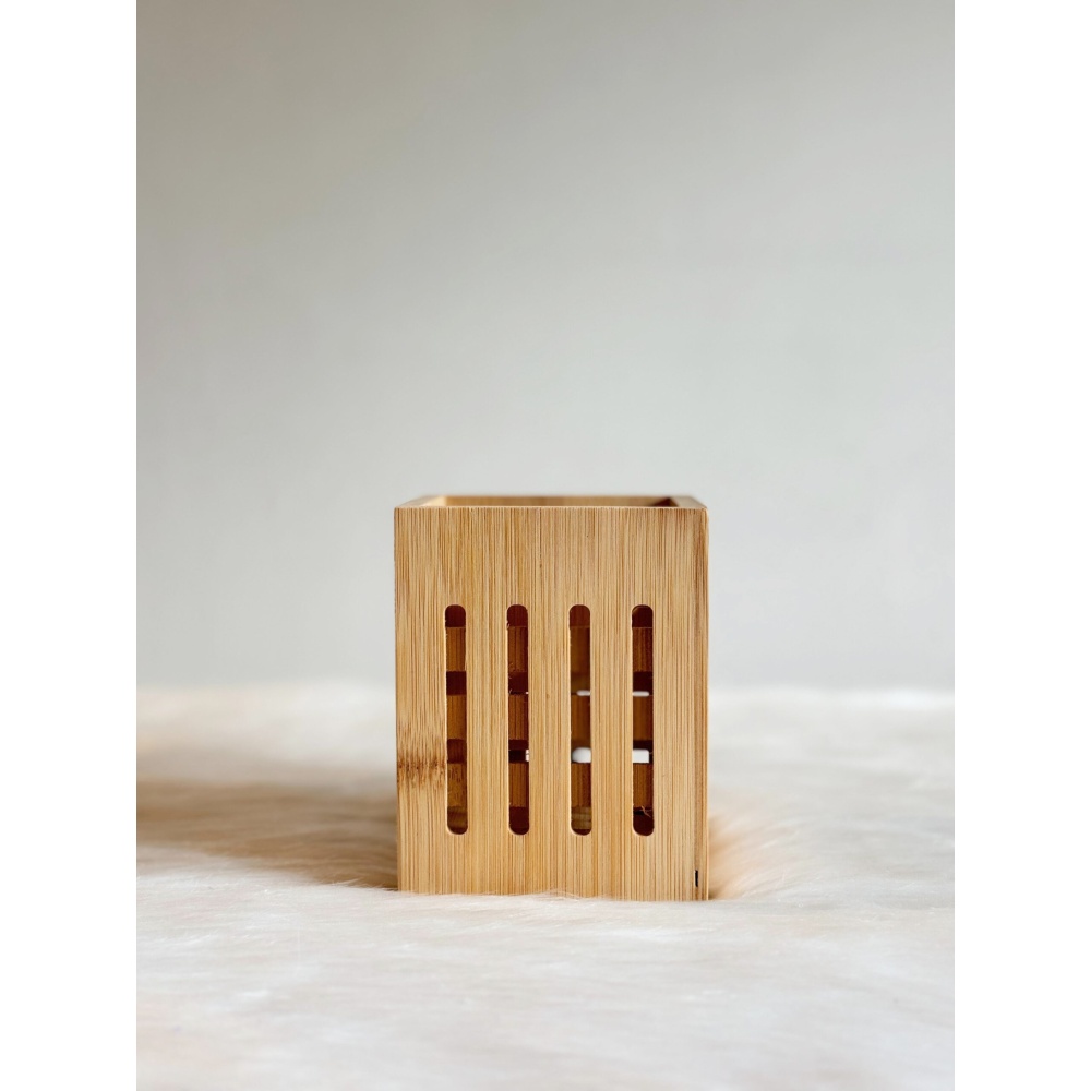 COVE - Square Wooden Pen Marker Holder