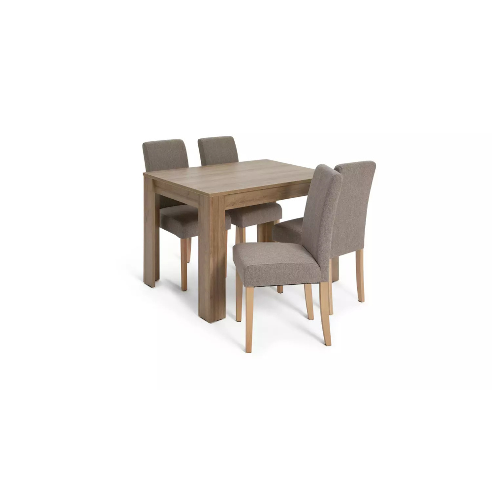 NEVADA - Oak Brown & Grey Contemporary Style Dining Table Set - Image 2