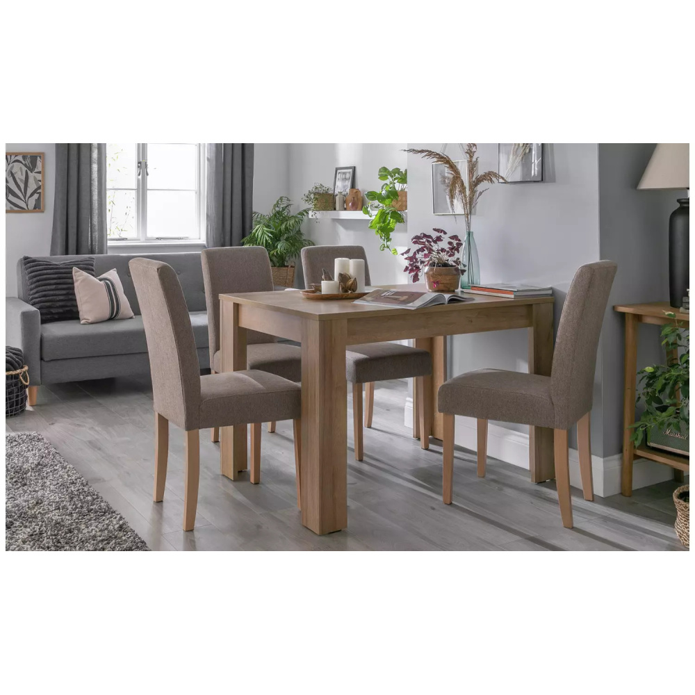 NEVADA - Oak Brown & Grey Contemporary Style Dining Table Set