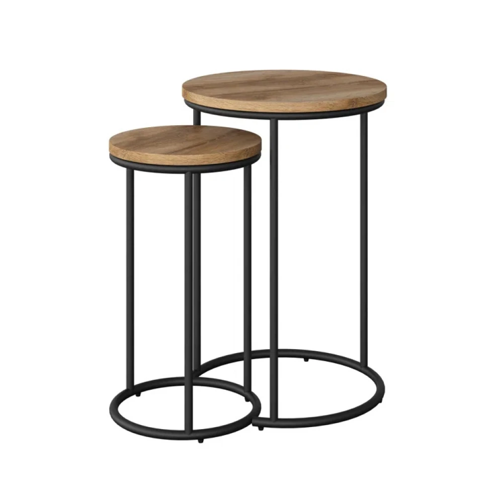 VELOUR - Industrial Style Nesting Table Set - Image 2