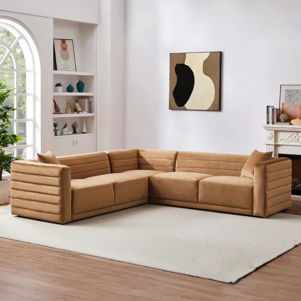 NUTTURA - Peanut Brown L shape Sofa