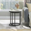 NIMBUS - Set of Two Marble top Nesting Table with Metallic Frame - Image 5