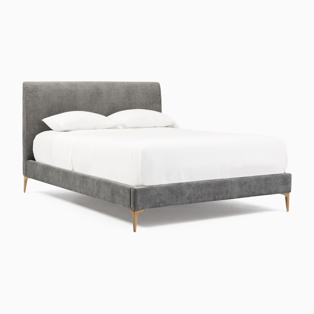 ASHEN - Dark Grey Minimalist Design King Size Bed - Image 2