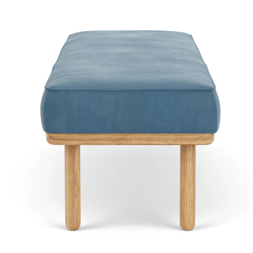 VEXA - Scandinavian Style Blue Ottoman Bench - Image 3