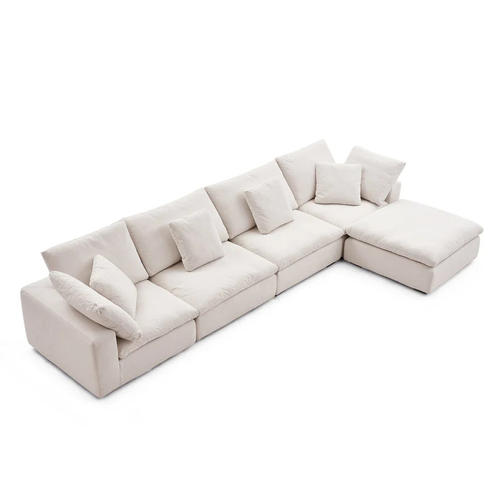 AVALO - Urban Style White Sectional Sofa - Image 2