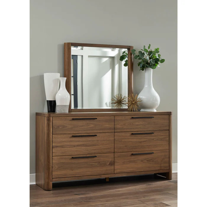 LIRONA - Dark brown Curved Style King Size Bed Set - Image 6