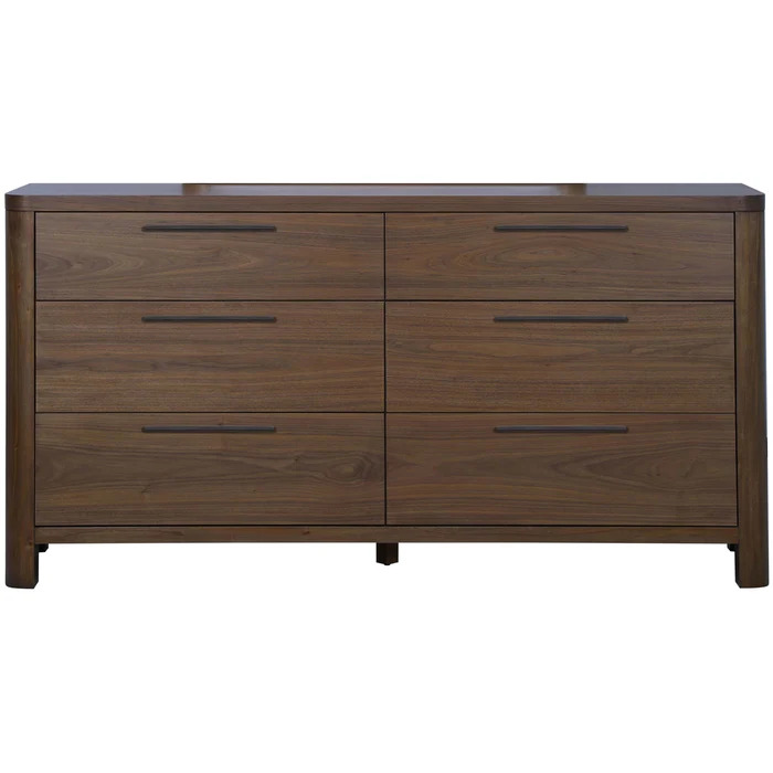 LIRONA - Dark brown Curved Style King Size Bed Set - Image 7