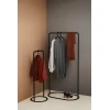 TEMPEST - Minimalist Style Black Metallic Cloth Hanging Rack Set - Image 3