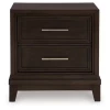 ALVARA - Retro Style Dark Brown Bedroom Set - Image 7