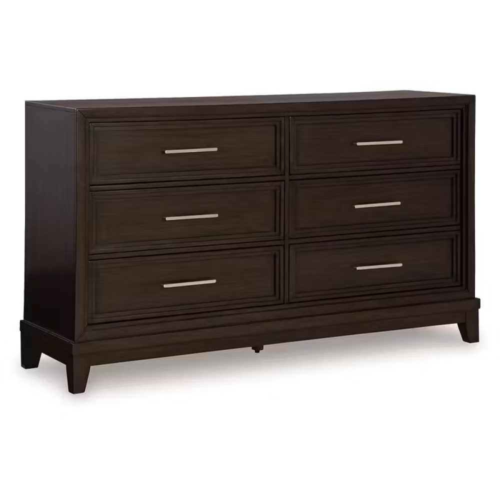 ALVARA - Retro Style Dark Brown Bedroom Set - Image 12