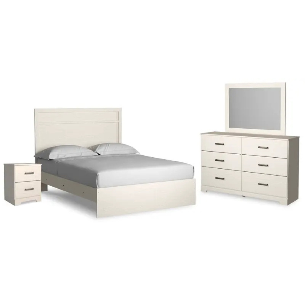 ETRENA - Modern Design Off White Bedroom Set - Image 2