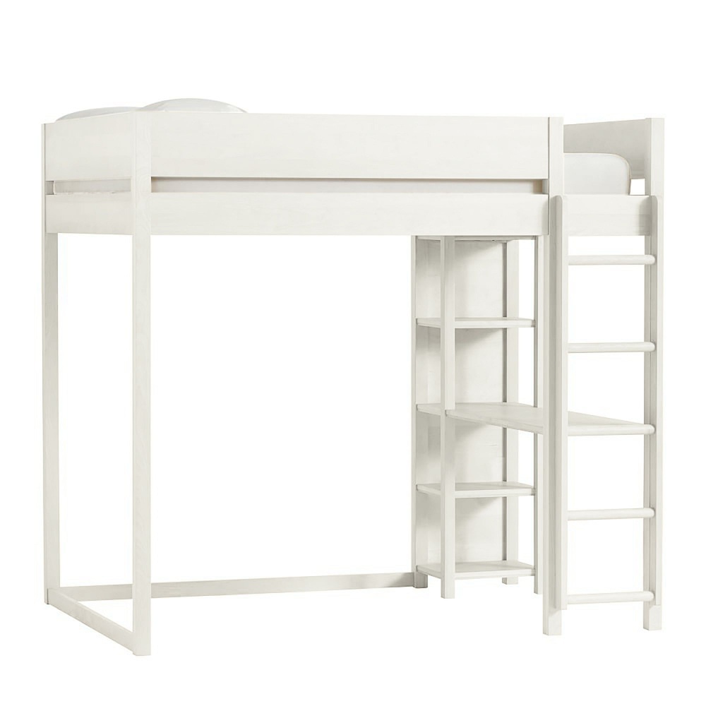 NOYA- White Contemporary Bunk Bed With Separate Single Bed - Image 2