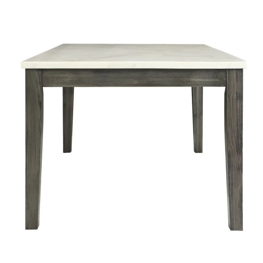 BLANQOR - Mid Century Modern Style Dining Table set in Black & Grey - Image 4