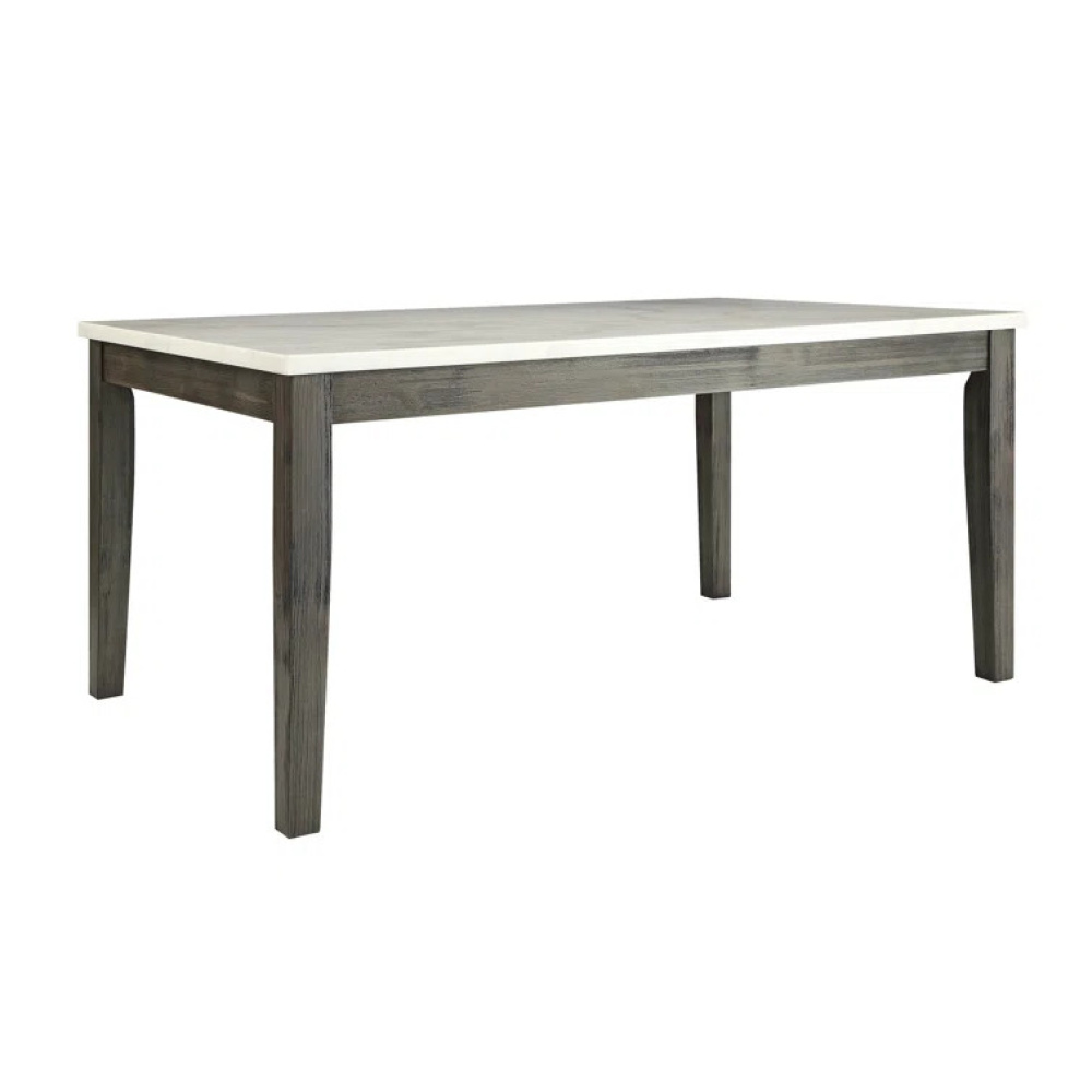 BLANQOR - Mid Century Modern Style Dining Table set in Black & Grey - Image 5